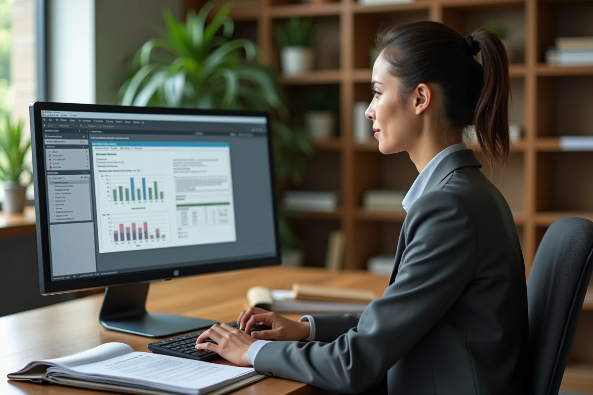 Professionnelle de gestion locative utilisant EDOUARD Immo avec intégration native aux logiciels métier